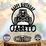 ATV Off-Road Custom Cake Topper - Personalized Name - Off-Road Birthday Decor