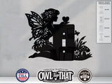 Fairy Nature Light Switch Plate Cover - Custom Acrylic Wall Decor - Toggle Rocker Outlet - OwlTopThat