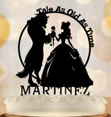 Beauty And the Beast Fairytale Wedding Cake Topper - OwlTopThat