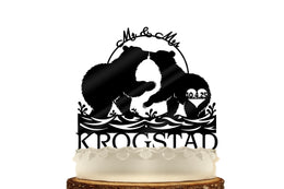 Bear Wedding Cake Topper - OwlTopThat