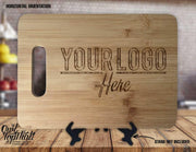 Your Logo Personalized Company Logo Custom Engraved Anniversary Kitchen Decor Housewarming Wedding Gift Signage Display Cutting Board - OwlTopThat