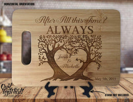 After All This Time, Always Names Date Heart Personalized Custom Engraved Anniversary Housewarming Wedding Gift Sign Display Cutting Board - OwlTopThat