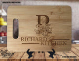 Octopus Personalized Name Custom Engraved Anniversary Kitchen Decor Housewarming Wedding Gift Sign Display Cutting Board - OwlTopThat