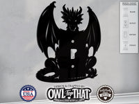 Dragon Wall Switch Cover Plate for Standard Size Toggle, Rocker, Duplex Double Outlet, and Blank Wall Plates - OwlTopThat