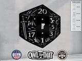Dungeons and Dragons D20 Dice Light Switch Plate Cover - Custom Acrylic Wall Decor - Toggle Rocker Outlet - OwlTopThat
