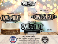 Elf Princess and King - Personalized Date - Fantasy Themed - Custom Wedding Cake Topper - OwlTopThat