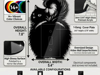 Cat Butt Light Switch Plate Cover – Acrylic Pet Room Decor Wall Plate
