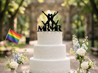 Gay Men Wedding Cake Topper Mr and Mr - OwlTopThat