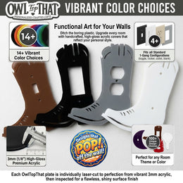 Cowboy Boot Light Switch Plate Cover: Western Modern Home Decorating Ideas