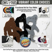 Bigfoot Light Switch Plate Cover: Modern Fun Sasquatch Home Decorating Ideas - OwlTopThat