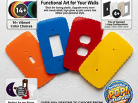 Trendy Retro Curvy Light Switch Plate Cover: Modern Fun Home Decorating Ideas