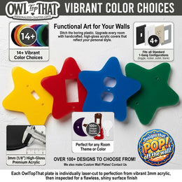 Star Light Switch Plate Cover: Modern Fun Kids Home Decorating Ideas