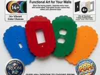 Scalloped Light Switch Plate Cover: Modern Fun Home Decorating Ideas