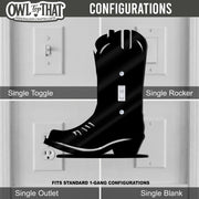 Cowboy Boot Light Switch Plate Cover: Western Modern Home Decorating Ideas
