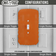 Trendy Retro Curvy Light Switch Plate Cover: Modern Fun Home Decorating Ideas