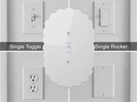 Scalloped Light Switch Plate Cover: Modern Fun Home Decorating Ideas