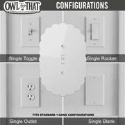 Scalloped Light Switch Plate Cover: Modern Fun Home Decorating Ideas