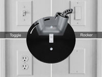 Bomb Light Switch Plate Cover: Gamer Room Decor & Fun Kids Bedroom Wall Art