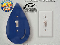Water Drop Light Switch Plate Cover: Decorative Modern Wall Plate Unique Bathroom Decor