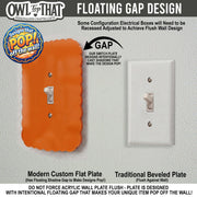 Trendy Retro Curvy Light Switch Plate Cover: Modern Fun Home Decorating Ideas