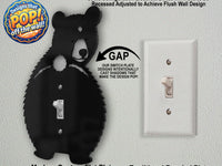 Bear Butt Light Switch Plate Cover: Modern Fun Wildlife Nature Home Decorating Ideas