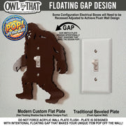 Bigfoot Light Switch Plate Cover: Modern Fun Sasquatch Home Decorating Ideas - OwlTopThat