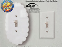 Scalloped Light Switch Plate Cover: Modern Fun Home Decorating Ideas
