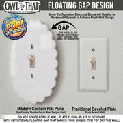 Scalloped Light Switch Plate Cover: Modern Fun Home Decorating Ideas