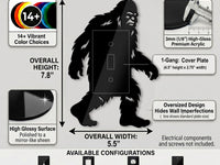 Bigfoot Light Switch Plate Cover: Modern Fun Sasquatch Home Decorating Ideas - OwlTopThat