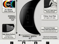 Moon Light Switch Plate Cover: Modern Fun Home Decorating Ideas
