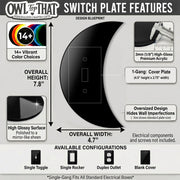 Moon Light Switch Plate Cover: Modern Fun Home Decorating Ideas