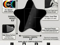 Star Light Switch Plate Cover: Modern Fun Kids Home Decorating Ideas