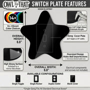 Star Light Switch Plate Cover: Modern Fun Kids Home Decorating Ideas