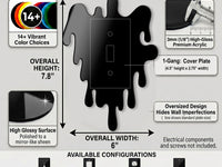 Dripping Light Switch Plate Cover: Modern Fun Home Decorating Ideas