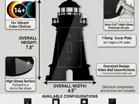 Light House Light Switch Plate Cover: Modern Nautical Home Decorating Ideas