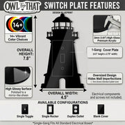 Light House Light Switch Plate Cover: Modern Nautical Home Decorating Ideas