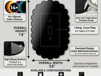 Scalloped Light Switch Plate Cover: Modern Fun Home Decorating Ideas