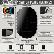 Scalloped Light Switch Plate Cover: Modern Fun Home Decorating Ideas