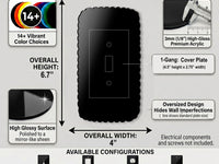 Trendy Retro Curvy Light Switch Plate Cover: Modern Fun Home Decorating Ideas