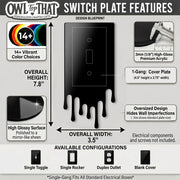Melting Light Switch Plate Cover: Modern Fun Home Decorating Ideas