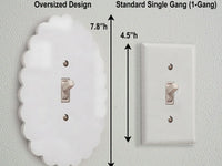 Scalloped Light Switch Plate Cover: Modern Fun Home Decorating Ideas