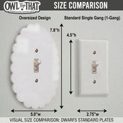 Scalloped Light Switch Plate Cover: Modern Fun Home Decorating Ideas