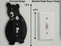Bear Butt Light Switch Plate Cover: Modern Fun Wildlife Nature Home Decorating Ideas