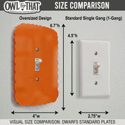 Trendy Retro Curvy Light Switch Plate Cover: Modern Fun Home Decorating Ideas