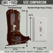 Cowboy Boot Light Switch Plate Cover: Western Modern Home Decorating Ideas