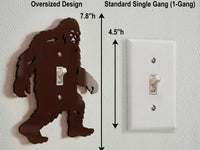 Bigfoot Light Switch Plate Cover: Modern Fun Sasquatch Home Decorating Ideas - OwlTopThat