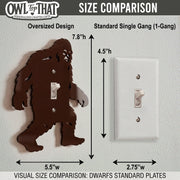 Bigfoot Light Switch Plate Cover: Modern Fun Sasquatch Home Decorating Ideas - OwlTopThat