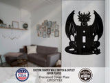 Dragon Wall Switch Cover Plate for Standard Size Toggle, Rocker, Duplex Double Outlet, and Blank Wall Plates - OwlTopThat