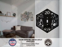 Dungeons and Dragons D20 Dice Light Switch Plate Cover - Custom Acrylic Wall Decor - Toggle Rocker Outlet - OwlTopThat