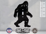 Bigfoot Light Switch Plate Cover - Custom Acrylic Fantasy Wall Decor - Toggle Rocker Outlet - OwlTopThat